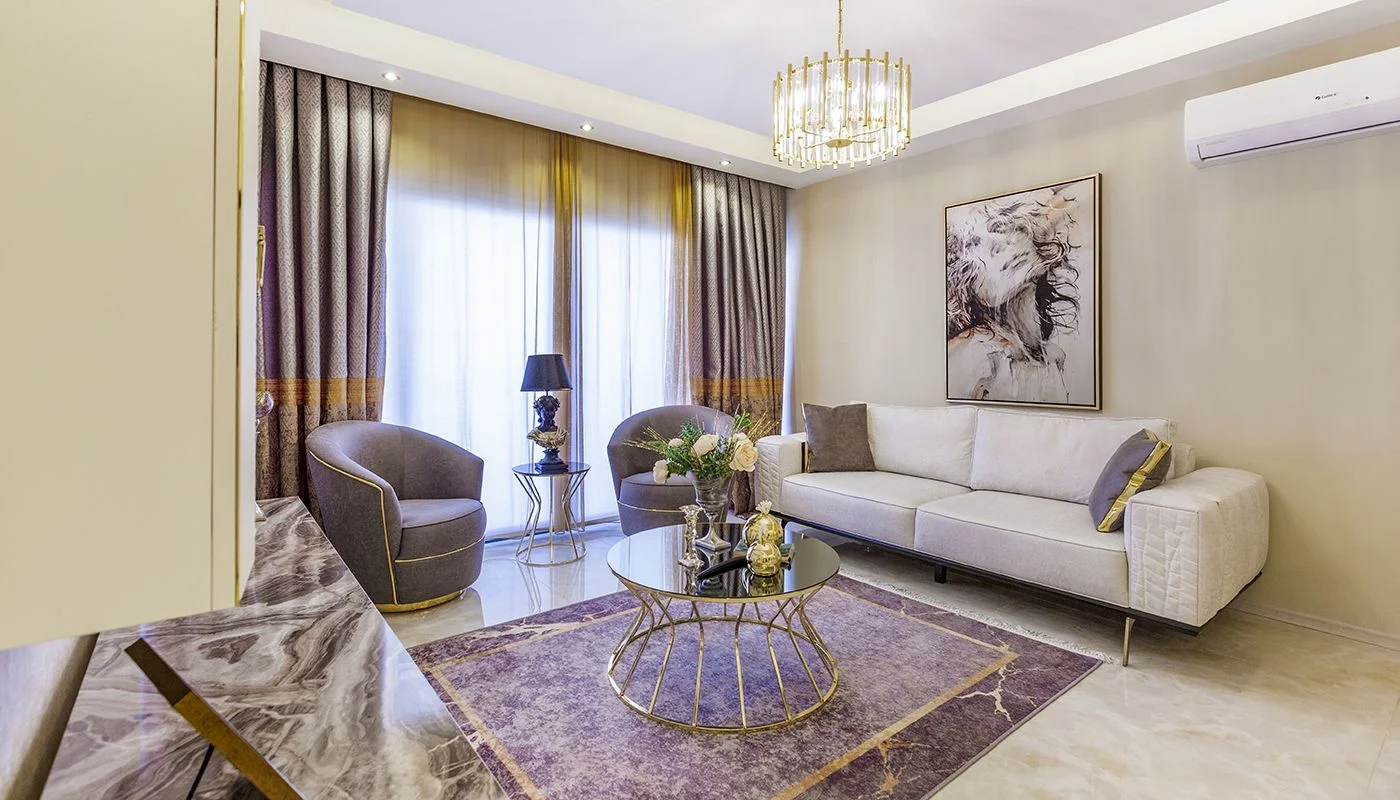 2 Schlafzimmer Möblierte Wohnung zum Verkauf in Kargıcak