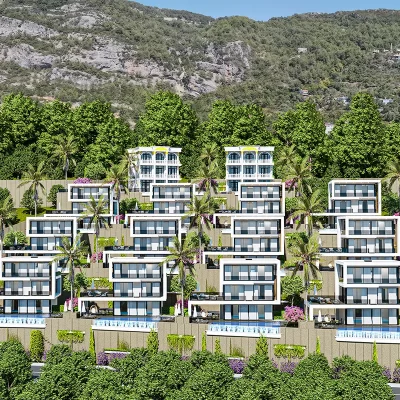Wohnungen zum Verkauf in Alanya Bektaş Paradise Villas Projekt